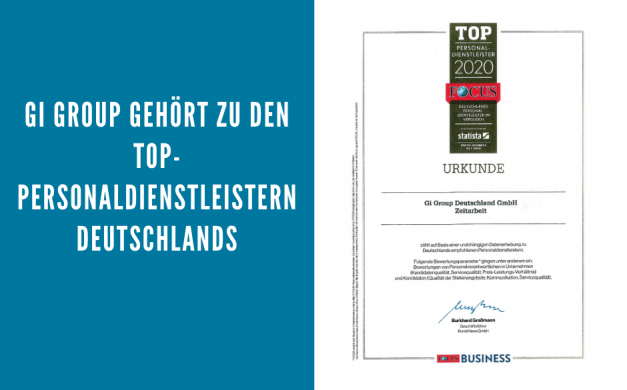 Gi Group gehört zu den Top-Personaldienstleistern Deutschlands